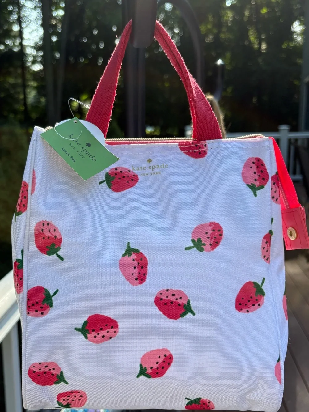 NWT Kate Spade Strawberry Lunch Bag